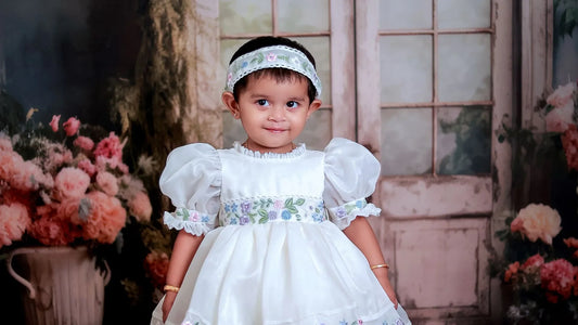 White Birthday Frocks