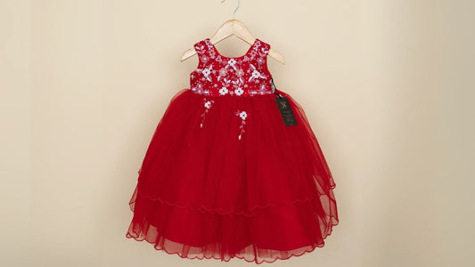 Red Birthday Dresses for Baby Girls