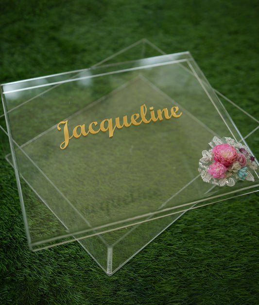 Designer baptism box, a luxury handcrafted accessory for baby naming ceremonies