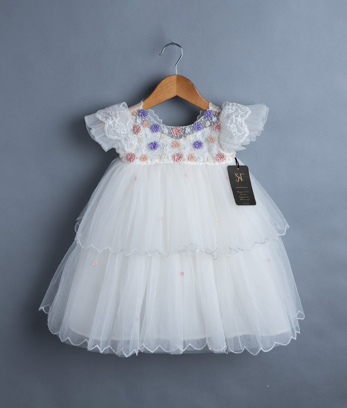 Elegant Girl Baptism Dress For Your Little One Ready to ship 2063A]