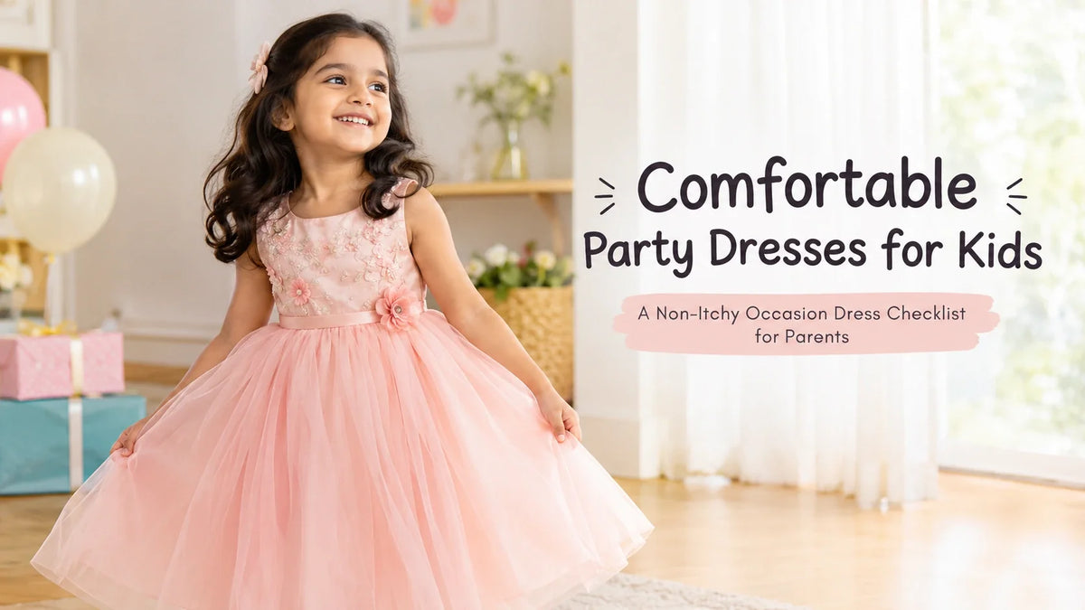 Comfortable party dresses for kids featuring a pink occasion dress with soft tulle and floral embellishments