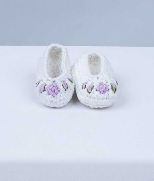 Elegant Baptism Booties For Your Little One [B03]