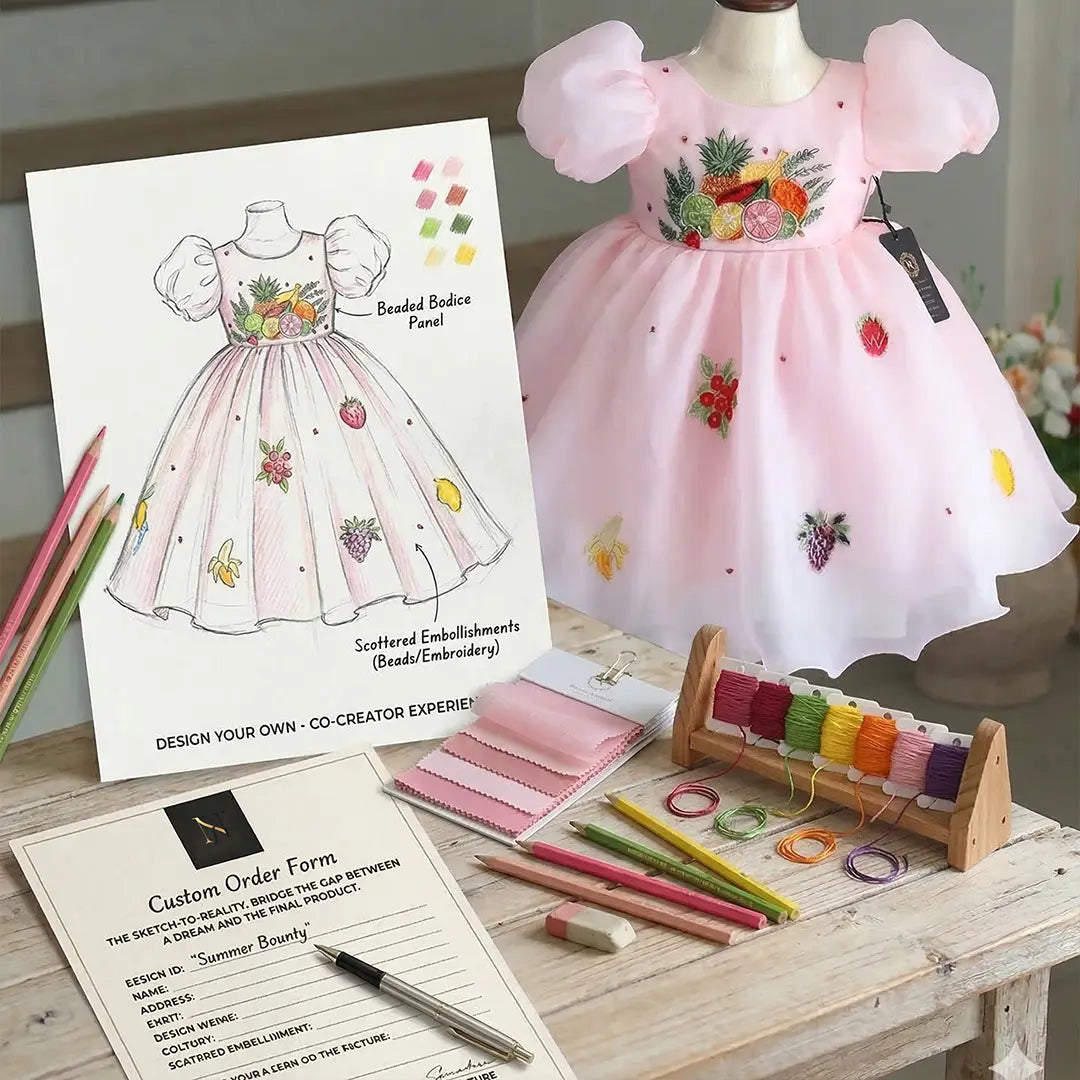 design your princess dream dress PRINCESS SUNSHINE DRESS Princess dreams in sunshine yellow Handcrafted pearls, florals and layers of elegance made specially for your little princess. Custom orders open now. DM to create your dream