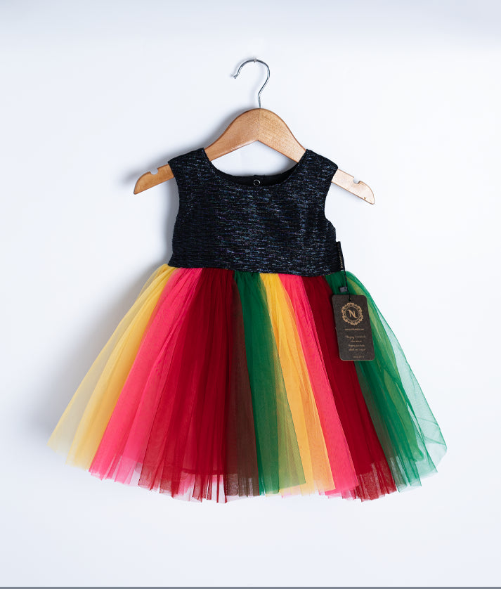 Multicolor Casual Frock For Baby Girl [7543]