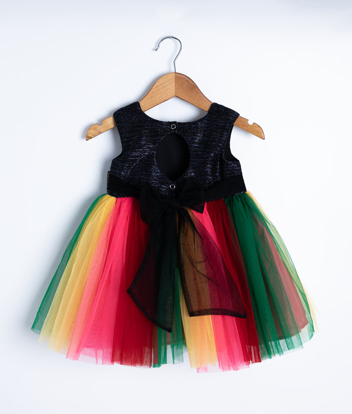 Multicolor Casual Frock For Baby Girl [7543]