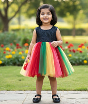 Multicolor Casual Frock For Baby Girl [7543]