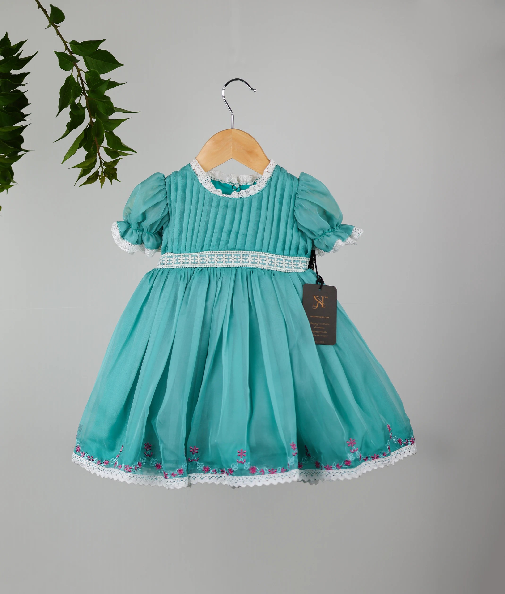 Pastel blue Casual Frock for Your Little One [2491]