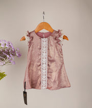 Rose Gold A line Frock for Baby Girl [2529]