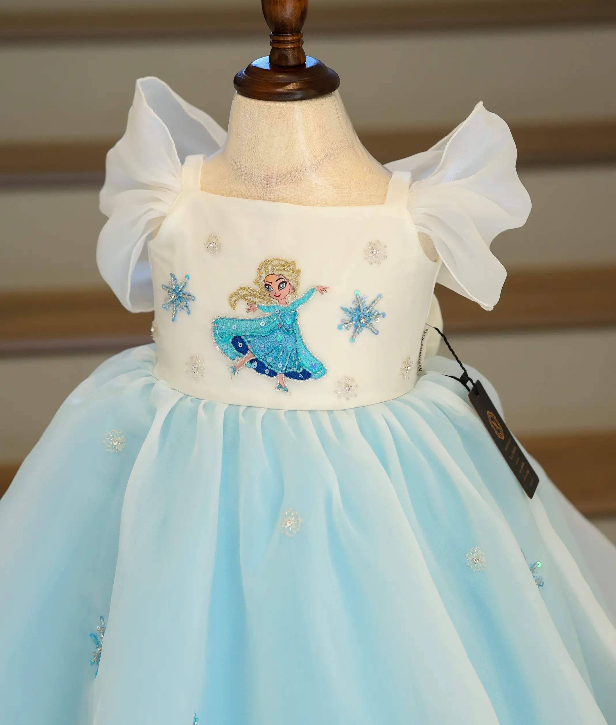 Sky Blue Elsa Theme Dress For Baby Girl [Pre Order: 5172]