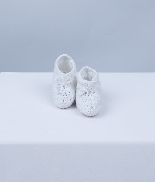 Elegant Baptism Booties For Your Little One [B06]