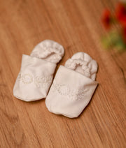 Baptism booties For Your Baby Girl [B06]