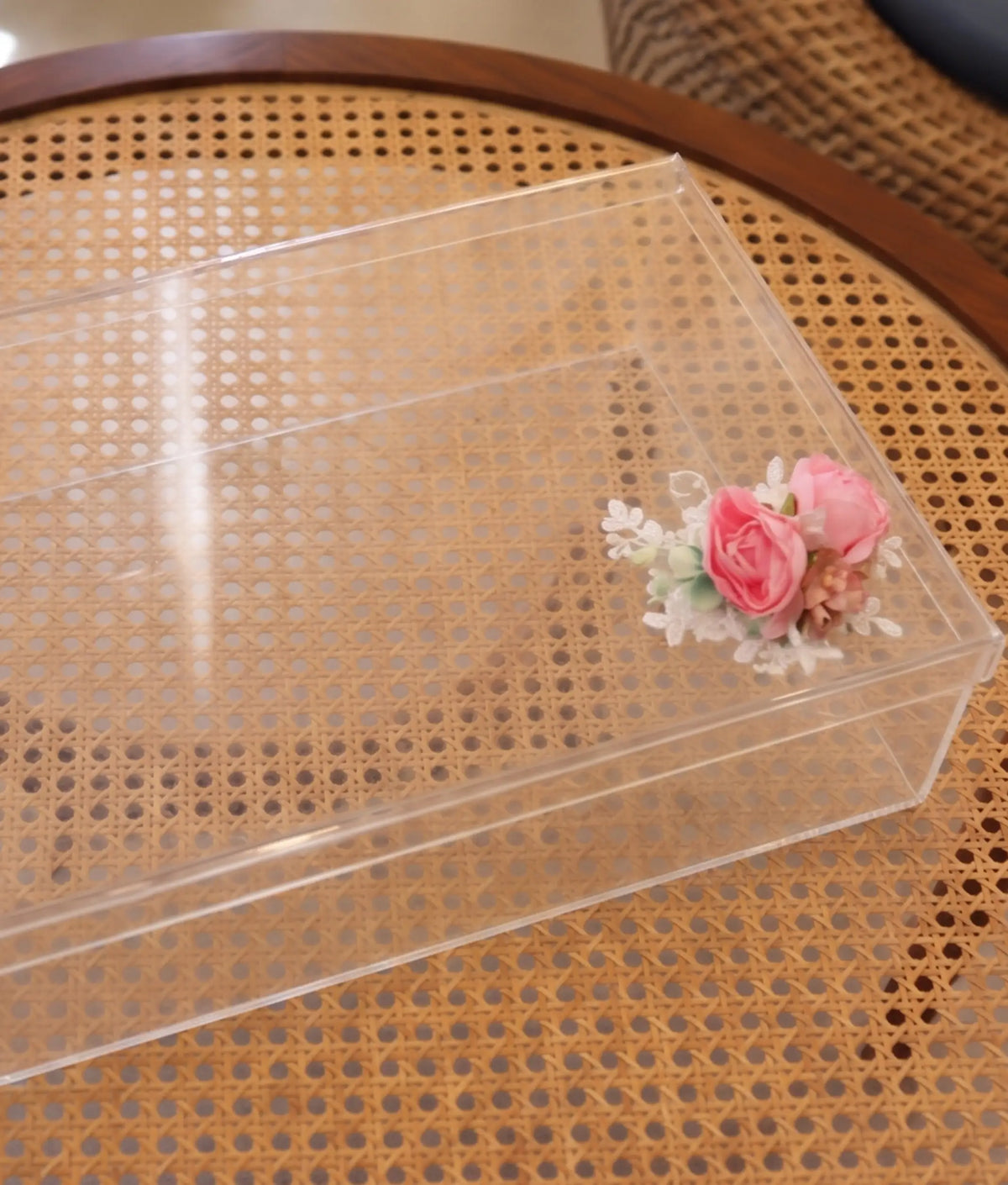 Acrylic Baptism Box with Name [BX03]