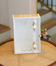 White And Wooden Mutiwood Baptism Box [Ready To Ship: BX62]
