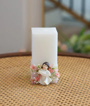 Angel Figurine Decorative Handcrafted Baptism Candle [C107]