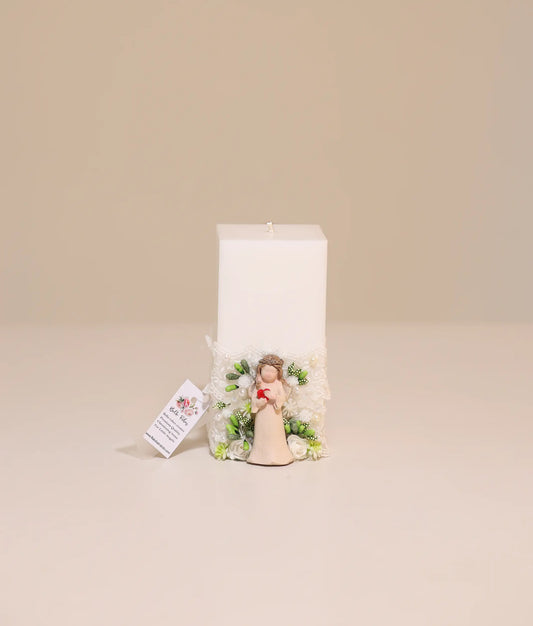 Angel Decorative pillar Candle For Your Baby Baptism [Ready to ship:C78]