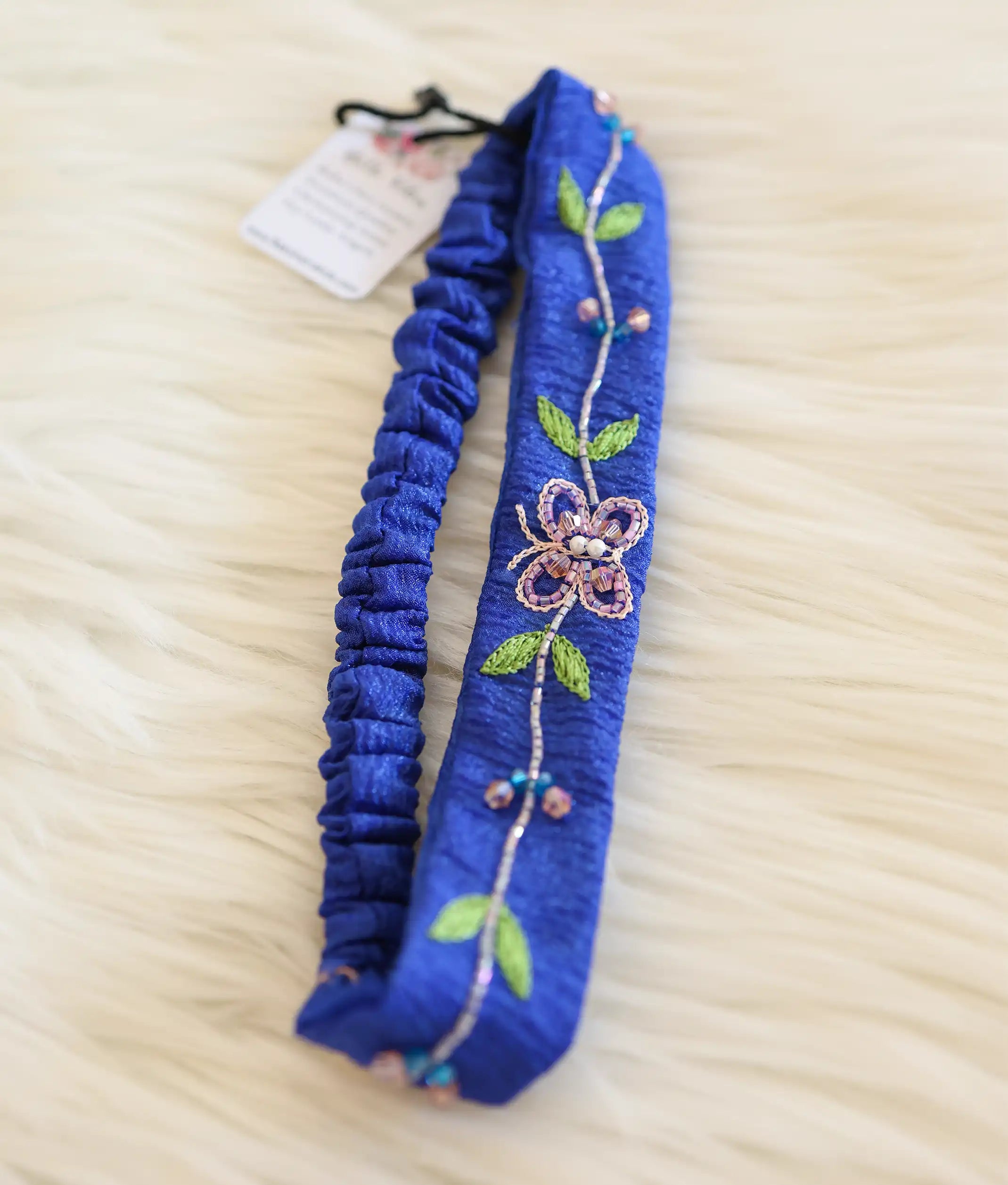 Royal blue Handworked Hair band [Ready To Ship: HB14]