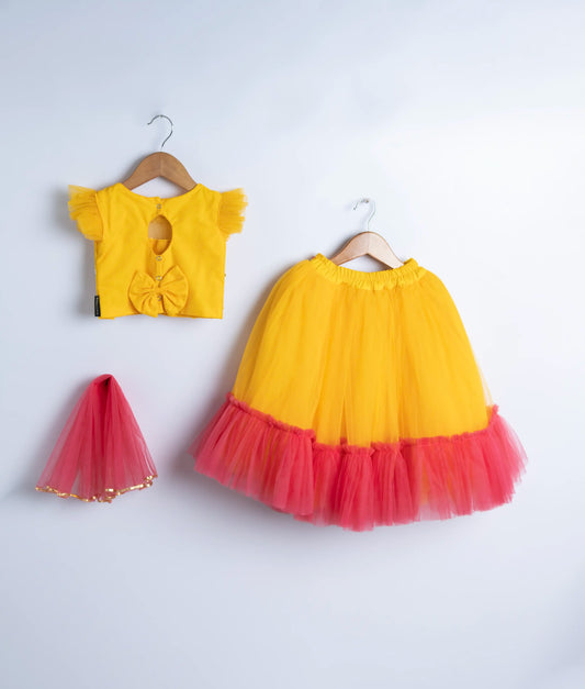 Classic Elegant Skirt And Top For Your Little One  [2334]