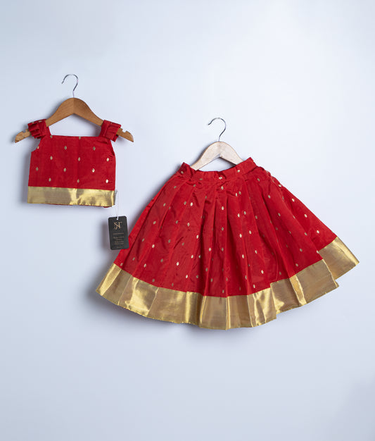 Classic Skirt & Top For Onam (2695)