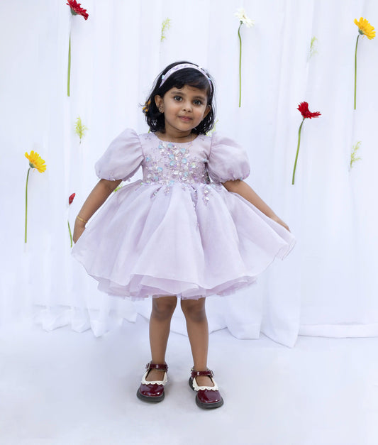 Hopscotch Luxurious Flower Girl Theme Frock (2838)