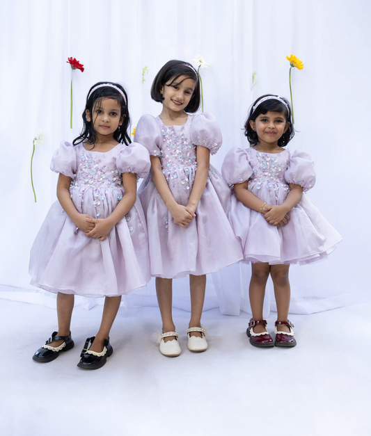 Hopscotch Luxurious Flower Girl Theme Frock (2838)