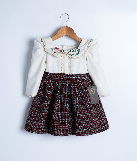 Stylish Fayonkids Christmas Frock (2955)