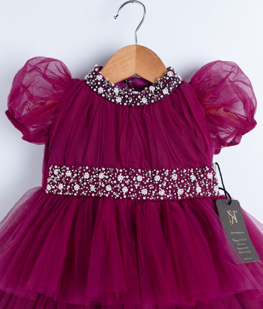 Luxe Elegant Birthday Frock For Your Little One [6970]