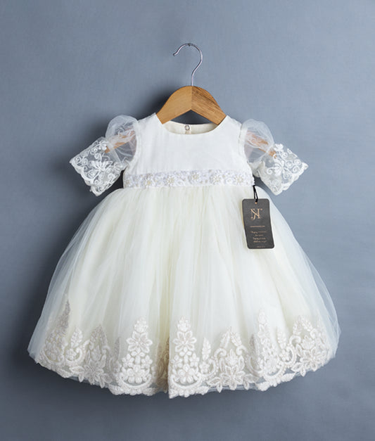 Elegant Baptism Frock For Your Little One [7517]