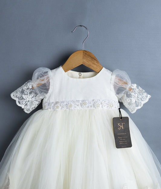 Elegant Baptism Frock For Your Little One [7517]