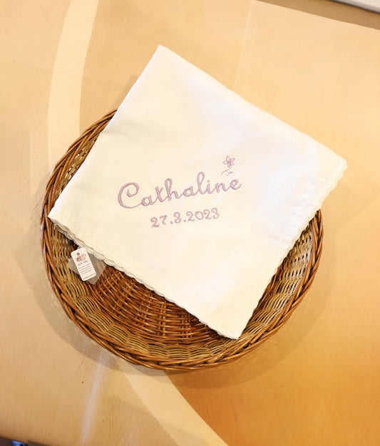 White Baptism Towel For Your Little One   [T01]