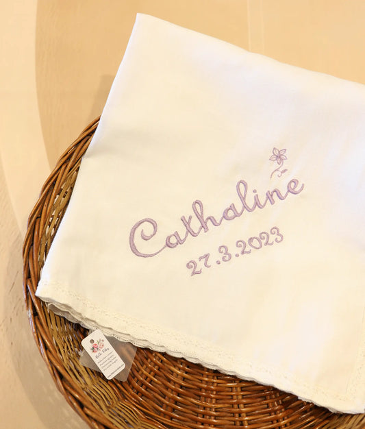 White Baptism Towel For Your Little One   [T01]