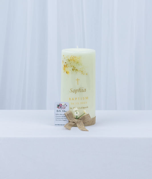 Elegant Candle For Your Baby Baptism [C11]