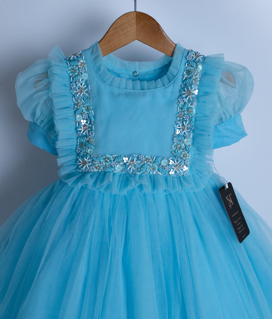 Classic Partywear Frock For Kids [892A]