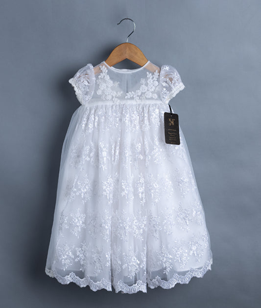 Full Length Baptism Dress For Our Little One  [7103]